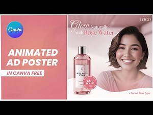 Animated Ad Poster Design Using Canva [Free] || Canva Tutorial