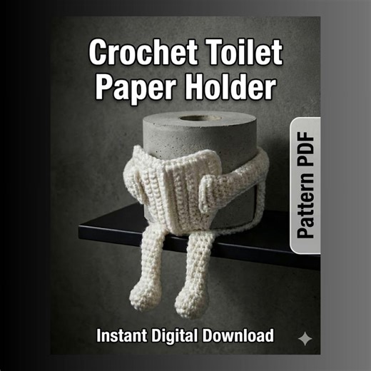 Toilet Roll Crochet Pattern PDF | Funny Crochet Toilet Paper Holder | Amigurumi Tissue Roll | Cute Bathroom Decor | Yarn Pattern Download - Etsy Canada