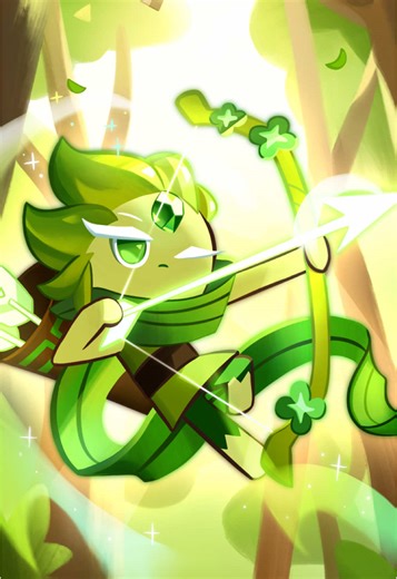 Wind Archer Cookie Art Practice! 🍃 Request from @𐀔 melanie! (wind's wife) 🍃🏹 #crk #windarchercookie #crkfanart #cookierunkingdom #windarchercookierun