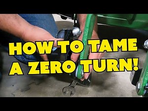 How to Install a Ride Tamer on a Zero Turn Mower to Reduce Bumpy Ride - John Deere ZTrak™ Mower
