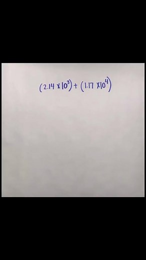 Adding Numbers in Scientific Notation with Different Exponents