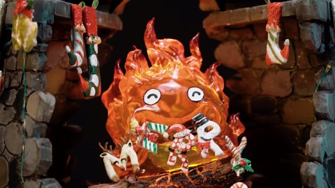 DIY Christmas Lamp with Calcifer: Polymer Clay & Resin Art Ideas