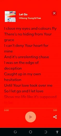 Let Go - Hillsong Young and Free Full Song Lyrics