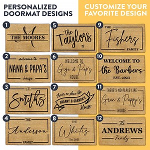 Add a Personalized Touch to Any Entrance With a Custom Doormat - Great Housewarming Gift With A Personalized Rug for Your Porch - Etsy