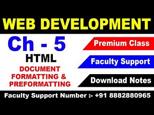 HTML Document Formatting and Preformatting