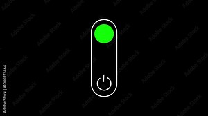 on-off button animation. Turning on and off. on off, button, 3d button.