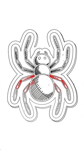 Easy Spider Drawing for Beginners with Chillify