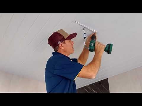 Como fazer instalação de luminária led de teto sobrepor em forro pvc !