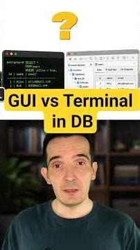 GUI vs Terminal в базах данных.