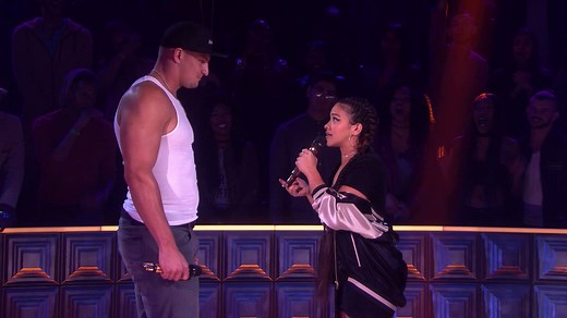 4M views · 11 reactions | The ball buster and ball player go head-to-head. Catch the full Gina Rodriguez vs Rob Gronkowski -Gronk Drop The Mic battle below: | TBS Network | Facebook