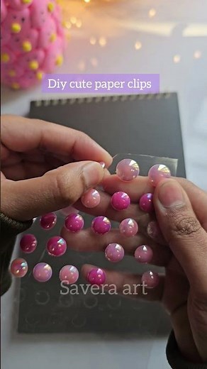 diy cute paper clips 💜 #shorts #youtubeshorts #diy #artandcraft #paperclips #hack
