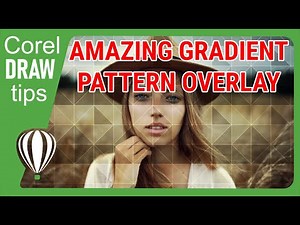 Creating a gradient pattern overlay in CorelDraw