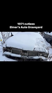 1971 Cutlass 2 door hardtop 350 automatic #salvageyard #junkyard #elmers #f85 #cutlass, follow on Facebook, Elmer’s auto graveyard | Elmer's Auto Graveyard