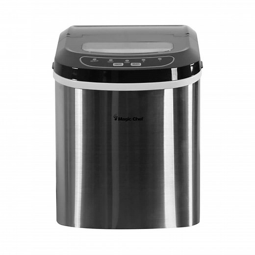Reviews for Magic Chef 27 lbs. Portable Countertop Ice Maker with Removable Basket and Ice Scoop - Stainless Steel | Pg 1 - The Home Depot