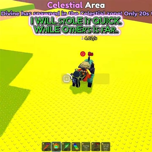 LUCKY! Divine Drop in Celestial Area 🌌 Escaped Tsunami #roblox