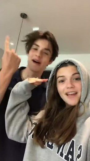 Louis Partridge and his sister Millie on Tiktok!!!