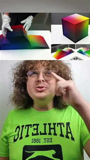 This Book Looks Like a Colorful Cube When Closed