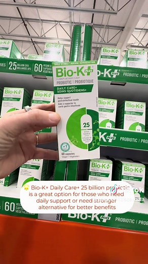🚨NEW!!! ‌ 🛒 Bio-K @Bio-K Care Capsules are now available at select Costco Canada locations!!! ‌ 🌟 Bio-K Daily Care 25 billion probiotic is a great option for those who need daily support or need stronger alternative for better benefits. ‌ 🌟 Carefully developed with the intent to support gastrointestinal health. ‌ 🌟 This product is Vegan and Gluten-Free ‌ 🌟 Certified Non-GMO ‌ 🌟 Bio-K uses a unique formula that contains three probiotic strains, thus supporting a healthy and balanced intest