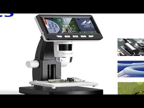 A must-have product! 1000X 4.3" LCD Digital Microscope 1080P Coin Microscopio 8 LED Lights USB Mag