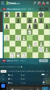 Hikaru Nakamura VS Liam Le [Speed Chess Championship 2025] [Round 1 | Games 8] #chess #vecna #games
