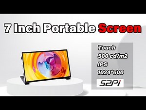 52Pi 7 Inch Portable Screen works with Raspberry Pi 5