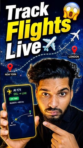 Track Any Flight Live Using iPhone ✈️📍