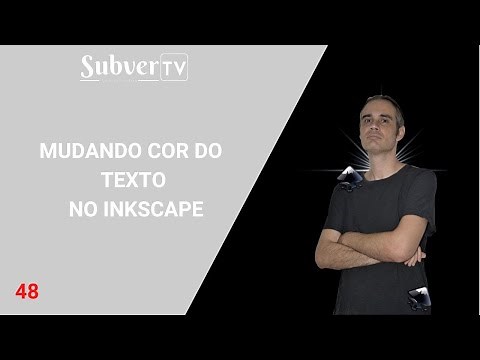 Mudando Cor do Texto no Inkscape