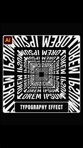 Mind-Bending Typography Effect in Adobe Illustrator 🔥🌀