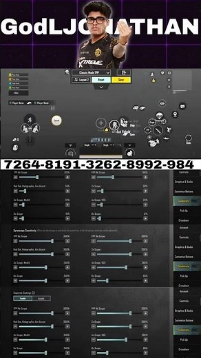 UPDATE 3.6 | GODL JONATHAN SENSITIVITY | JONATHAN SENSITIVITY CODE | JONATHAN CONTROL CODE | BGMI