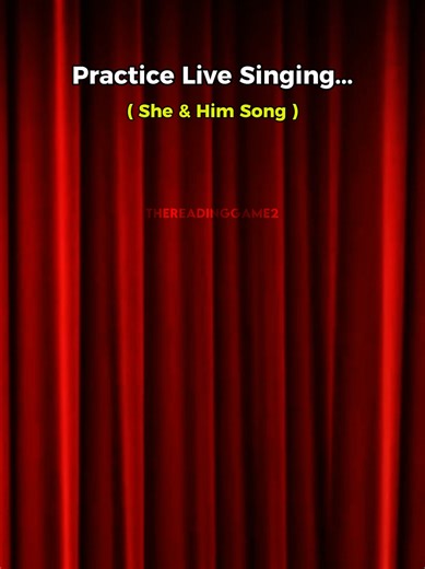 Good Luck 🌝 . . . #ithoughtisawyourfacetoday #sheandhim #singingchallenge #karaokenight #karaoke