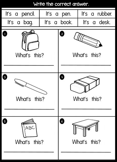 UNIT 1 (At School) worksheet