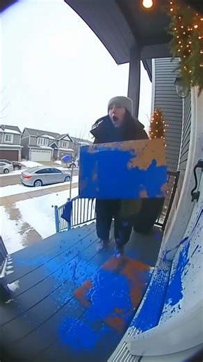 Porch Pirate Gets INSTANT KARMA With Paint Bomb Trap 💥
