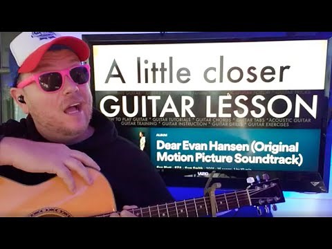 How To Play A Little Closer Guitar FINNEAS (DEAR EVAN HANSEN) // easy guitar tutorial lesson chords