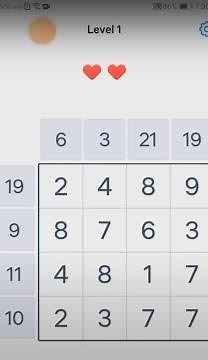 Number Sums Numbers Game - Level 1