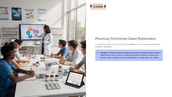 Pharmacy Technician Career Exploration | Career PowerPoint Lesson