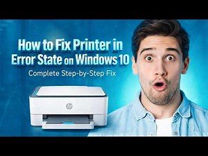 Printer in Error State Fix (HP Windows Guide) | Quick Solution