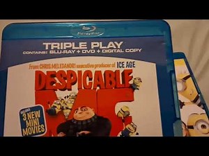 Despicable Me 1,2 and 3 Blu ray Unboxing