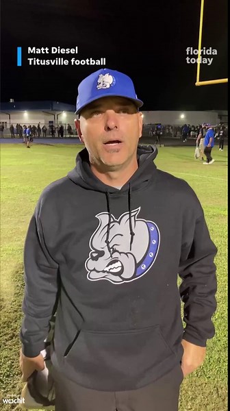 Titusville football coach Matt Diesel on the team's Week 11 win