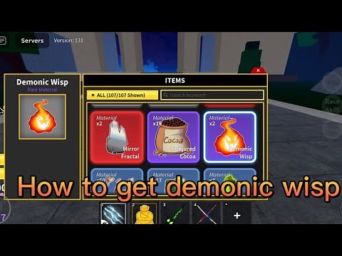 How to get demonic wisp in Blox fruits 🍎