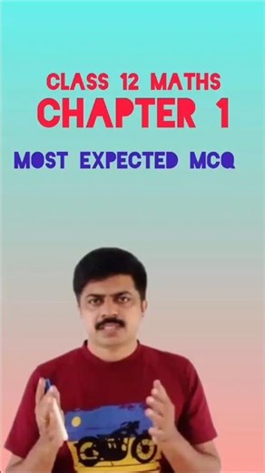 class 12 math chapter 1 mcq