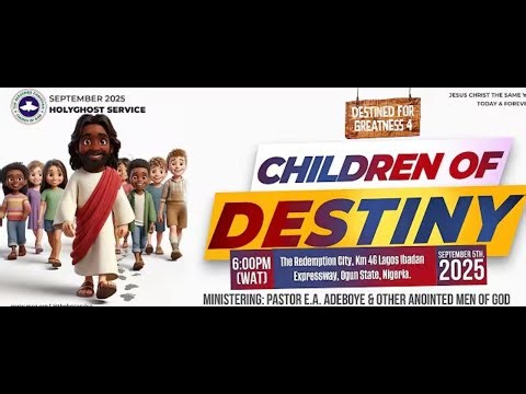 SEPTEMBER RCCG HOLY GHOST SERVICE || DESTINED FOR GREATNESS PART 4 || 2025