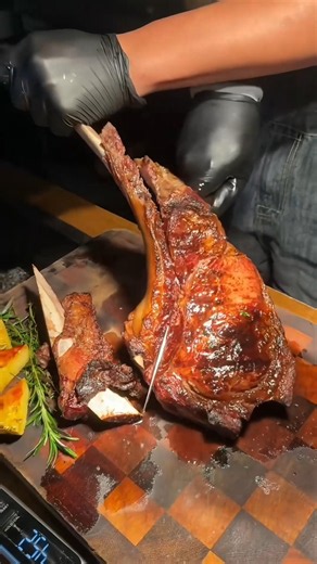 Giant Tomahawk Steak – Bone-In Beast Cooked to Perfection 🥩