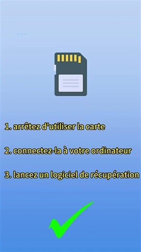 Carte SD corrompue, comment récupérer les données ?