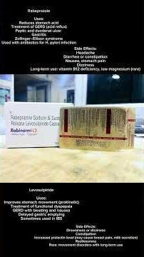 Capsule 💊 Rabeprazole and sodium levosulphate uses and side effects