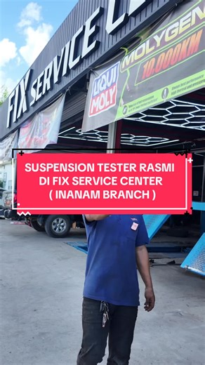 Suspension Tester kini RASMI bermula di FIX SERVICE CENTER INANAM BRANCH - 📲 60102013439 ! 🔧🚗 Kalau kereta rasa tak stabil, bunyi pelik atau nak check performance suspension ini masa dia. Walk-in saja ke FSC Inanam sekarang dan bagi pakar kami diagnose terus, cepat & tepat. Drive smooth, drive confident 😎 #fixservicecenter #suspensiontester #fscinanam #tiktok #fypシ゚