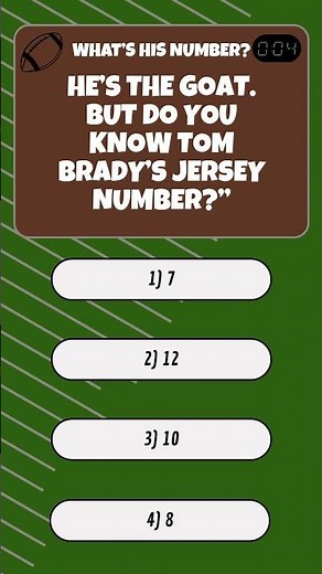 "NFL Multiple Choice Trivia 🏈🔥 | Can You Pick the Right Answer?"