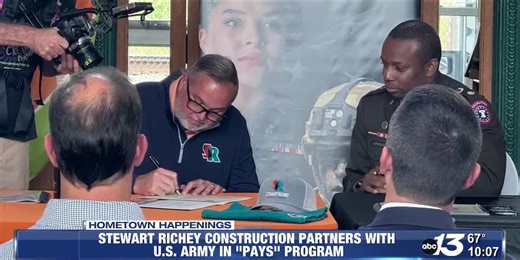 Stewart Richey Construction partners with Army PaYS program
