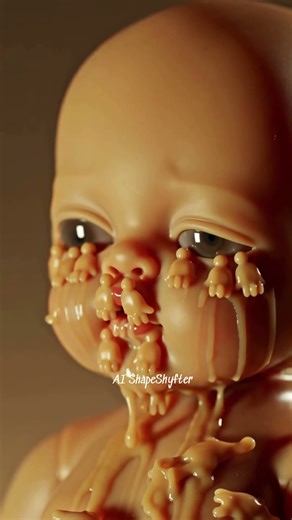 AI Shapeshyfter: Visual ASMR + Glitchcore #satisfying #aiart #aiglitch #asmrtriggers #aibloopers