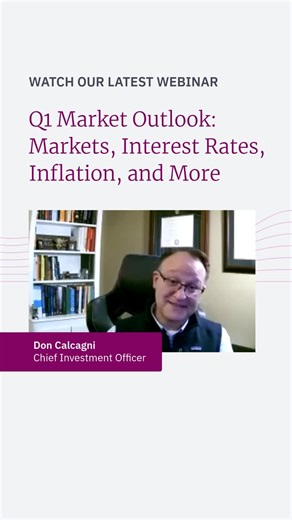 Mercer Advisors on Instagram: "Missed our Q1 Market Outlook: Markets, Interest Rates, Inflation, and More webinar? No problem. The replay is now available.⁠ ⁠ The session features Donald Calcagni, Chief Investment Officer at Mercer Advisors, who discusses what to expect in Q1 and beyond, including unemployment, economic growth, and the U.S. dollar.⁠ ⁠ 🔗 Tap the link in bio to watch now"