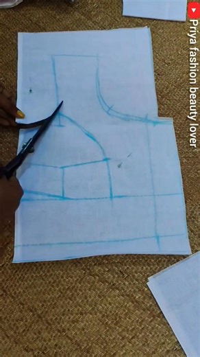 38"size bra cut blouse cutting ✂️#viralshort